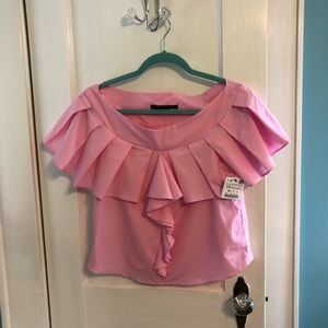 Zara NWT pretty pink top xsmall